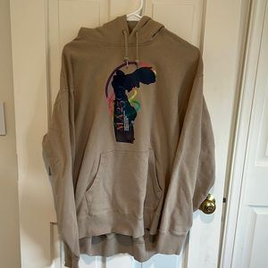 Uniqlo UT Musee Du Louvre X Peter Saville unisex hoodie in tan size XXL